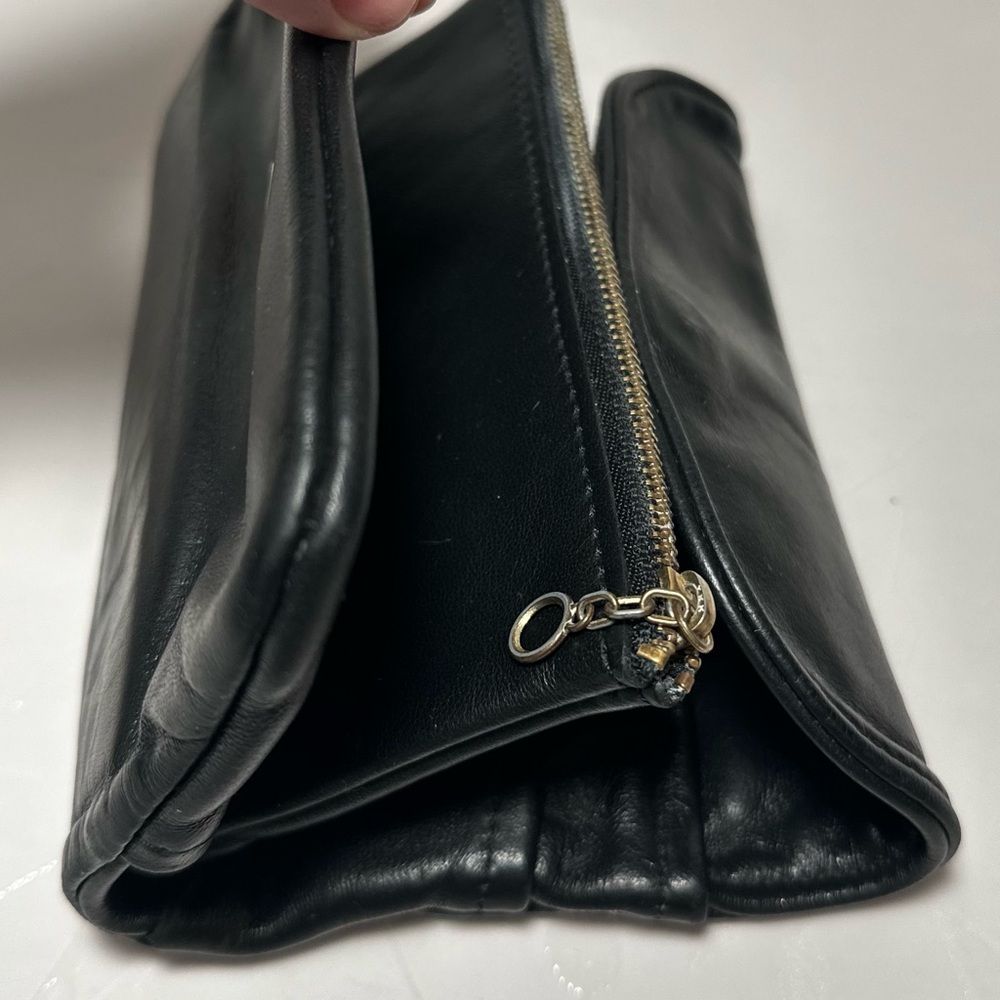 Vintage Black  Wallet – Soft Genuine Leather Snap Closure